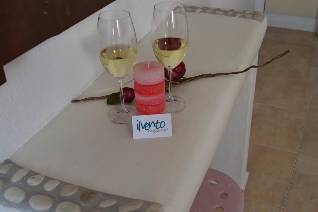 Il Vento Mykonos Apartman Glásztrosz Szoba fotó